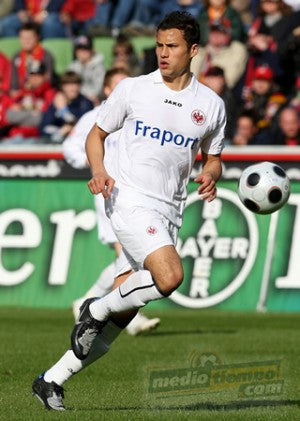Aarón Galindo Eintracht Frankfurt 2006 Matchworn