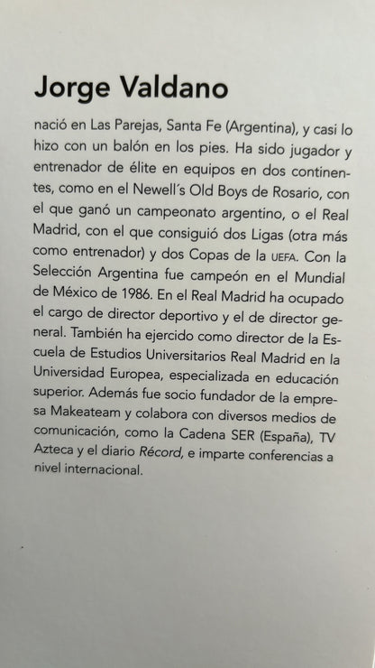 Libro-Los 11 Poderes del lider, El fútbol como escuela de Vida, Jorge Valdano