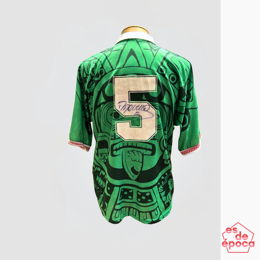 Duilio Davino méxico 1997 Matchworn Firmada